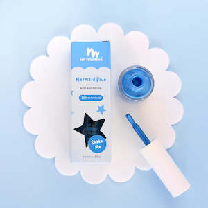 Nail Polishes: Mermaid Blue Water Based Kids Nail Polish