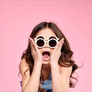 Babiators Kids Sunglasses: NEW Original Euro Round - includes sunglasses bag