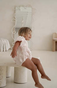 CORA ROMPER - CELESTE BLUSH