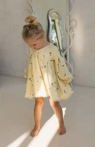 Dresses: NOELLE DRESS - BELLE FLEUR LEMON