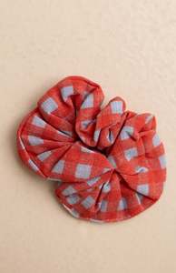 Accessories: MINI SCRUNCHIE - CAPRI GINGHAM