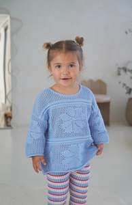 INDIA CROCHET TOP - AZURE