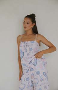 PINK AMORETTE SINGLET TOP - MAMA