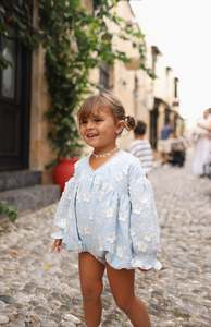 Rompers Overalls: NOELLE ROMPER - CELESTE BLUE