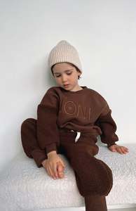 Sale: WOOLY TRACK PANT - CHOCOLATE