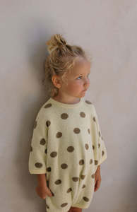 All: DOTTIE ROMPER - LEMON POLKA