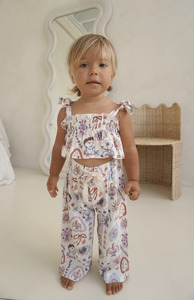 Bottoms: SOLEA TIE CROP & PANT SET