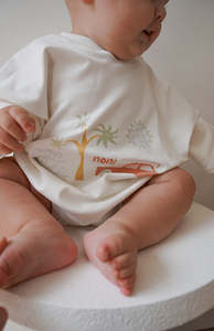 Rompers Overalls: BEACHY CARS T SHIRT ROMPER