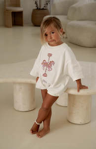 CAROUSEL T SHIRT ROMPER