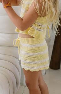 BUTTERCUP STRIPE SHORTS