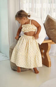 All: LIMON BLEU CROP & SKIRT SET