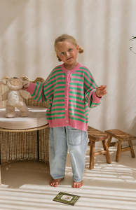 FIORA STRIPE CARDIGAN