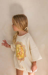 All: TOSCANA T SHIRT ROMPER - BUTTER