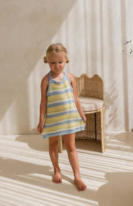 All: BIRDIE HALTER DRESS - TOSCANA STRIPE