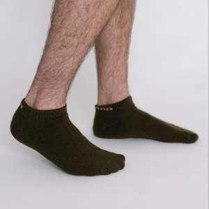 Possum Merino Wool Socks | NAPIER | Military Olive | Men