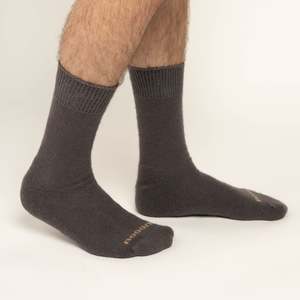 Mens: Possum Merino Wool Socks | PIHA | Poppy Seed | Men