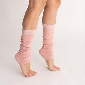 Possum Merino Wool | Leg Warmers | Rose Water