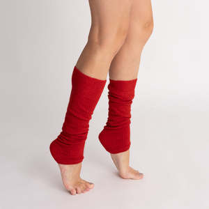 Womens: Possum Merino Wool | Leg Warmers | Scarlet