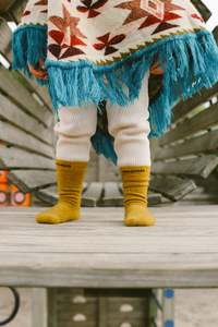 All Socks: Possum Merino Wool Socks | HUKA | Spicy Mustard | Junior