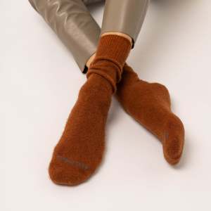 Piha: Possum Merino Wool Socks | PIHA | Leather Brown