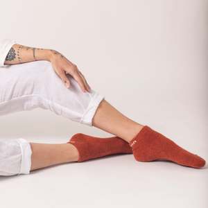 Possum Merino Wool Socks | NAPIER | Leather Brown