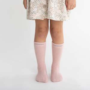 Possum Merino Wool Socks | HUKA | Rose Water | Junior