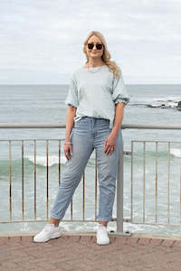 Textured Lilly Top - Peppermint