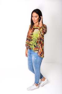 TOP: Tribal Love Draped Top - Colourpop Collection