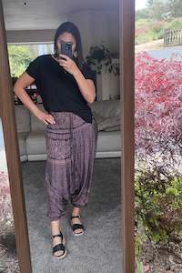 Pants: Aladdin Pants/Jumpsuit - Navy Mandala