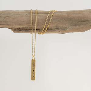 Necklaces: Whaea – Teacher – Necklace - Gold