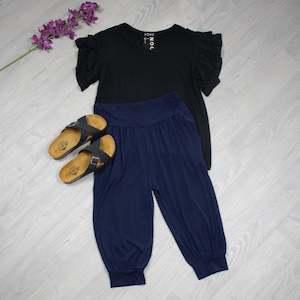 Navy - 3/4 Lounge Pants