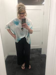 Draped Tops: Ocean Dream Draped Top -  Vogue Collection