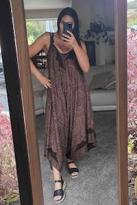 Jumpsuits: Chocolate Mandala Resort Jumpsuit