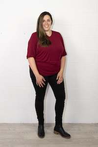 Multi Way Top All Colourways: Wine Multi-way Top