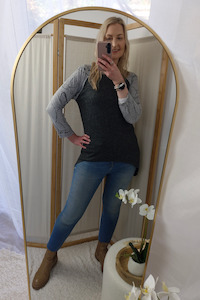 Weekly Recap 2 April 23: Quinn Simba Top - Grey Marl Body