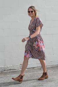 Boho Malia Dresses: Woodland Floral - Shorter Boho Malia Dress