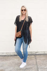 Crochet Overtop - Black