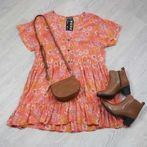 Boho Kara Tunics: Tangerine Dove - Boho Loose Kara Tunic