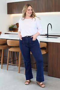 Shopyapps Product Labels Best Selling: PRE-ORDER**Stretchy Giselle Flared Stretch Denim Jeans