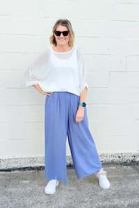 Pants Skirts: Baby Blue - Straight Leg Pants