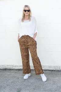 Leo Side Stripe Joggers - Gold Shimmer