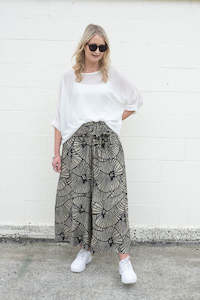 Shopyapps Product Labels Best Selling: Loose Tie Palazzo Pants - Ornamental Stencil