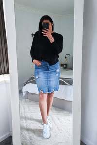 Basic Black Batwing Knit