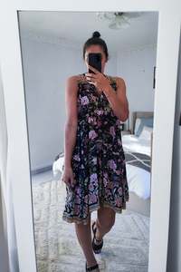 Shopyapps Product Labels Best Selling: Cotton Swing Tilly Dress - Sweet Navy Floral