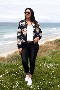 Zip Ups: Floral Nora Zip Up