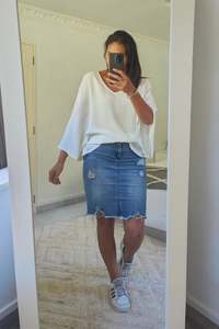 Hooded Ponchos: White - Lightweight Libby Capelet