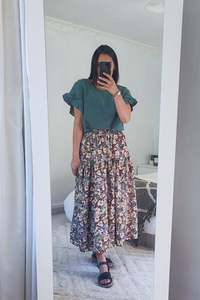 Tiered Victoria Maxi Skirt - Bridgerton Lawn