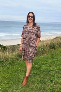 Geometric Print - Smock Dress