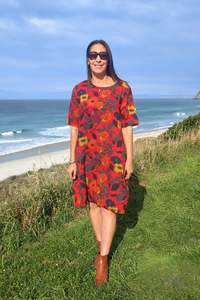 Dresses: Persimmon Autumn - Smock Dress