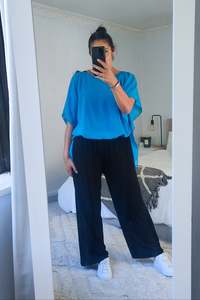 Floaty Chiffon Top - Blue